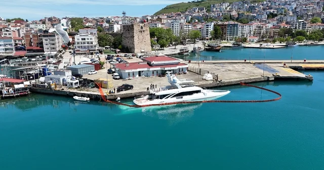 Sinop ta yan yatan lüks yatın su alma nedeni belli oldu Sinop Haberleri