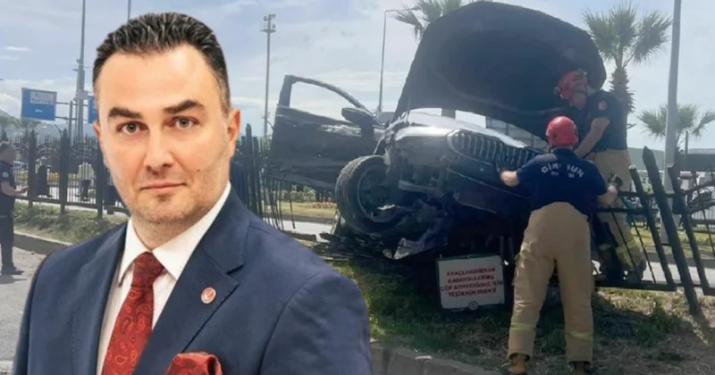 Trafik kurallarını hiçe sayıp bariyere saplandı: Aracın içinden Erbakan ın yardımcısı çıktı Sözcü Gazetesi