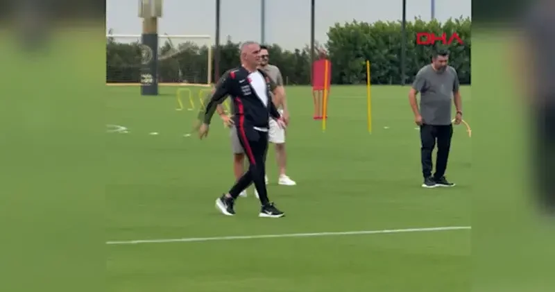 TFF Başkanı Hacıosmanoğlu, Miami’deki ilk antrenman öncesinde sahaya çıktı