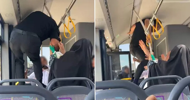 Adıyaman da Yolcu Otobüsünde Kavga