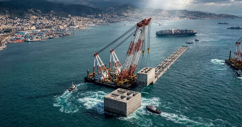 11 katlı apartman büyüklüğündeki beton bloklar denize batırıldı Sözcü Gazetesi