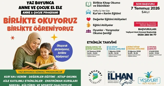 Yeşilyurt ta Birlikte Okuyoruz, Birlikte Eğleniyoruz etkinlikleri başlıyor Malatya Haberleri Habertürk Yerel Haberler