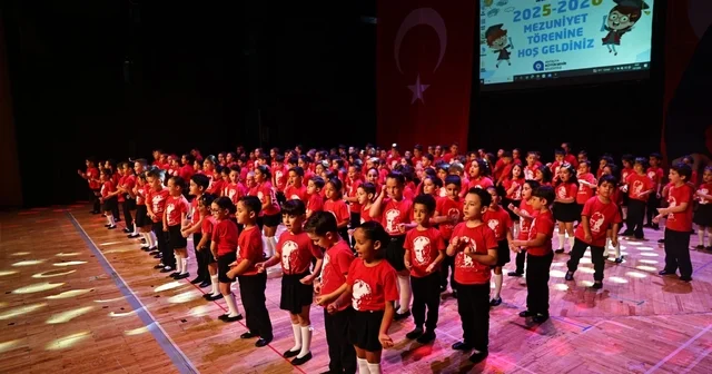 Büyükşehir kreşlerinde mezuniyet coşkusu Miniklerden renkli mezuniyet gösterisi Antalya Haberleri Habertürk Yerel Haberler