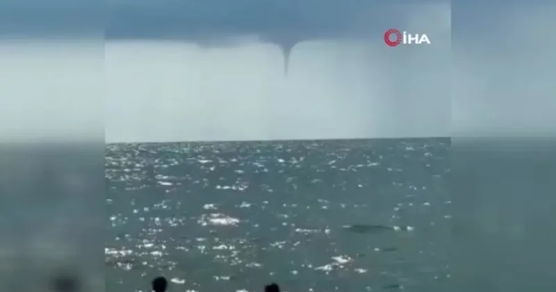 Karadeniz de dev hortum! Vatandaşlar şaşkınlık yaşadı