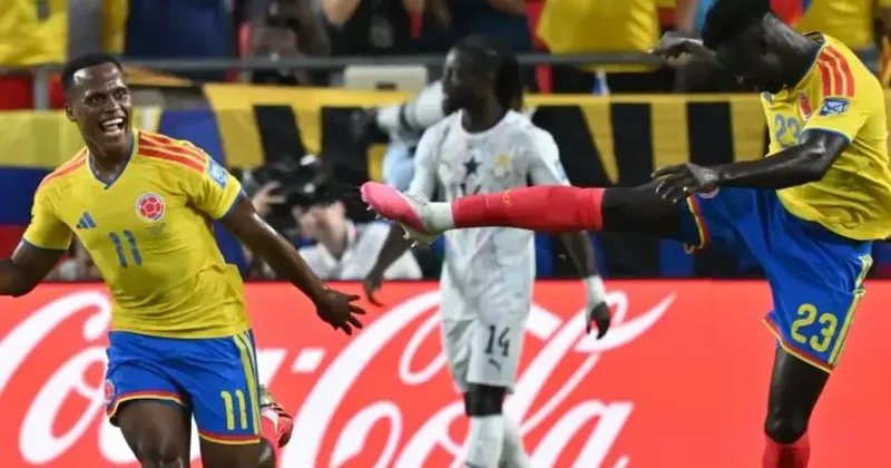 Kolombiya tek golle turladı Kolombiya Gana maç sonucu: 1 0