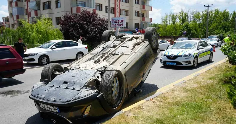 Kastamonu’da otomobil takla attı: 1 yaralı
