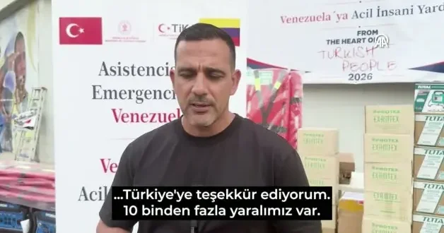 Venezuela da La Guaira nın Valisi Jose Alejandro Teran dan Türkiye ye teşekkür