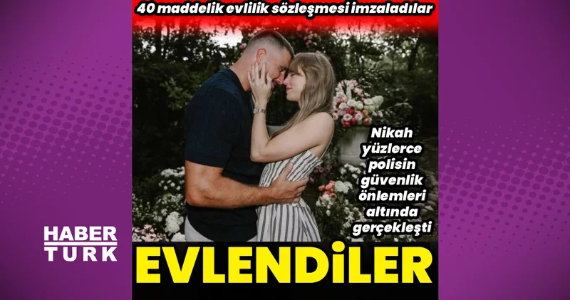 Taylor Swift ile Travis Kelce evlendi