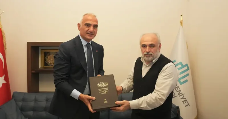 Bakan Ersoy dan Prof. Dr. İhsan Fazlıoğlu na ziyaret