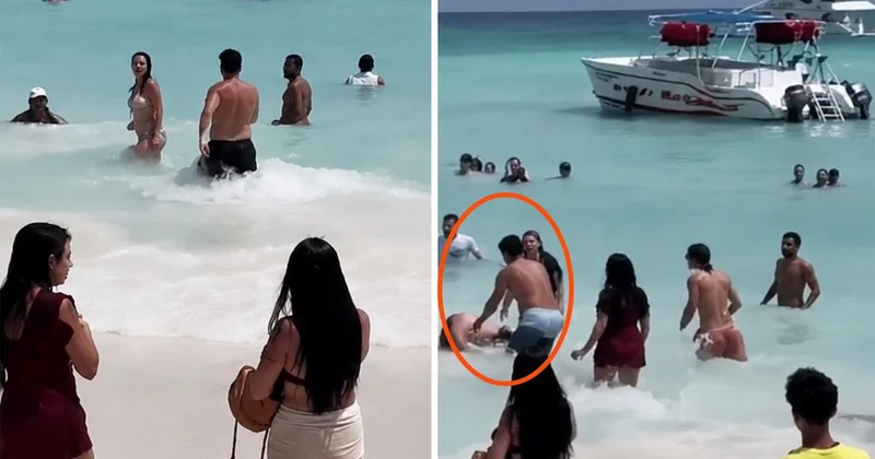 Dünyaca ünlü turizm cennetinde kadına şiddet skandalı! Kalabalığın gözü önünde saldırdı