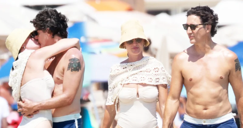 Katy Perry ile Justin Trudeau, Fransa da objektiflere yansıdı