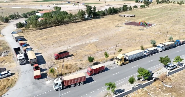 Tomarza da hububat alımları sürüyor Çiftçiler ürünlerini randevu sistemiyle teslim ediyor Kayseri Haberleri Habertürk Yerel Haberler