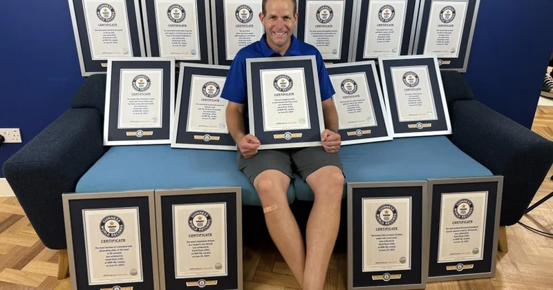 ABD de bir aile aynı anda 200 Guinness rekoruna ulaştı