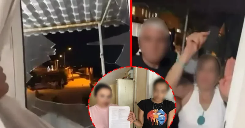 Tatil için gittiler dehşeti yaşadılar: Gürültü bahanesiyle taşla saldırdılar!