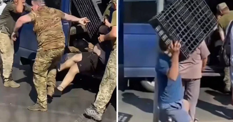 Askerlere böyle saldırdılar, adamı kurtardılar