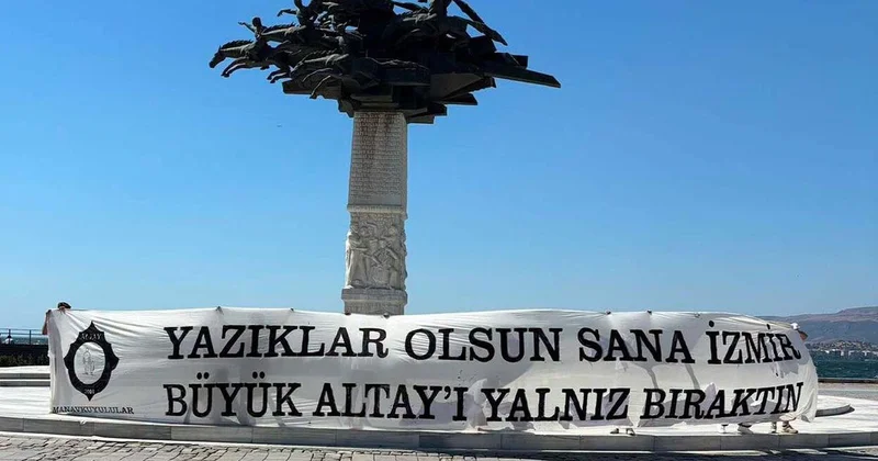 Altay taraftarından şehre tepki