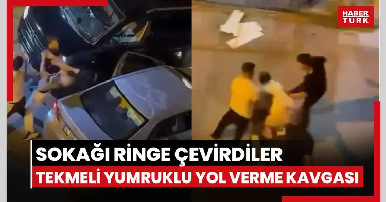 Sokağı ringe çevirdiler