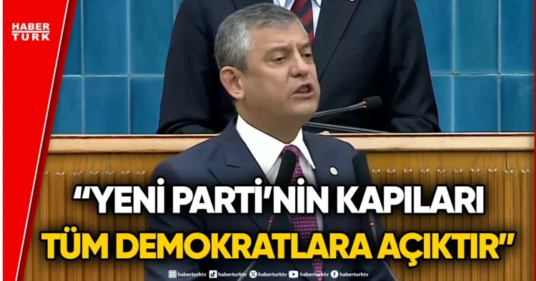 Yeni Parti Genel Başkanı Özgür Özel den Eski Partisine Açık Çağrı!
