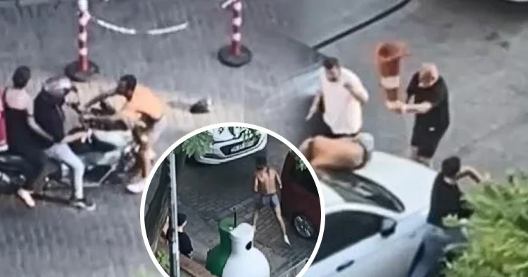 Beyoğlu nda ilginç olay: Yarı çıplak halde korku saldı, dubalarla darbedildi