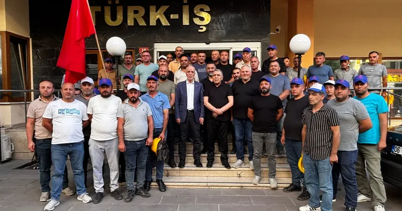 Alacakları ödenen Doruk Madencilik mağduru işçiler, Başkan Atalay a teşekkür etti