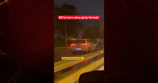D 100 de ecel teri döktüren sorumsuzluk: Ters yöne giren sürücü dehşet saçtı