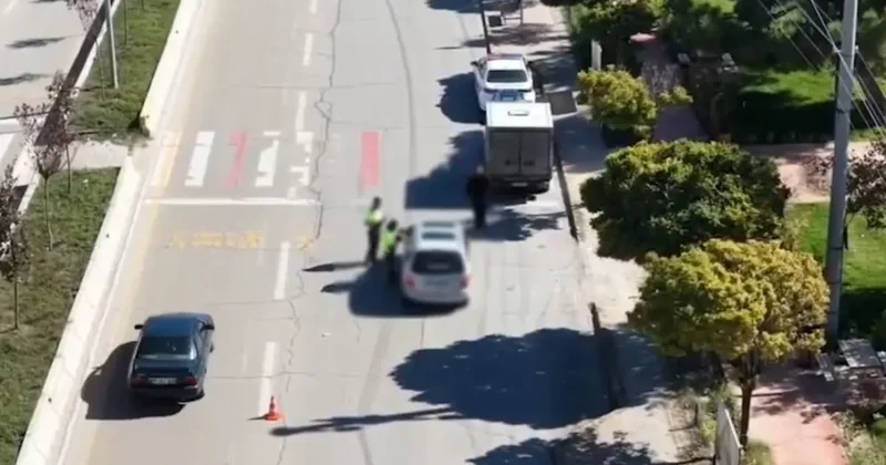 Trafikte koltuk değiştirme oyunu drona takıldı: 240 bin lira ceza