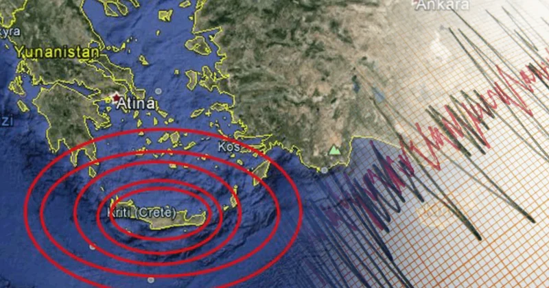 Girit açıklarında deprem oldu, gözler Ege ye çevrildi Sözcü Gazetesi