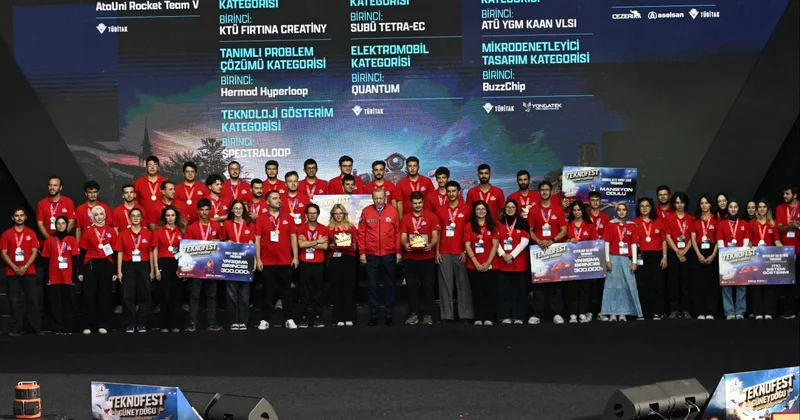TEKNOFEST Güneydoğu da 131 kategorinin birincileri ödüllerini aldı