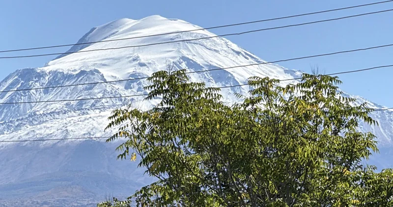 Ağrı Dağı beyaza büründü Son dakika haberleri
