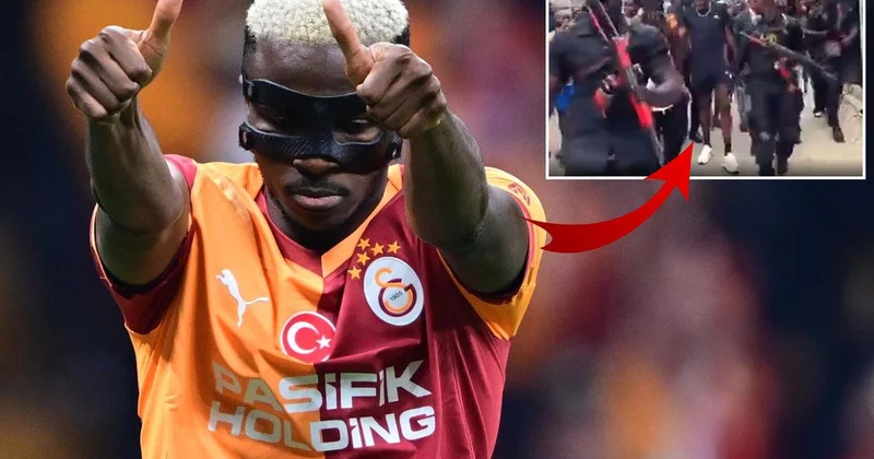Osimhen doğduğu mahalleye koruma ordusuyla gitti