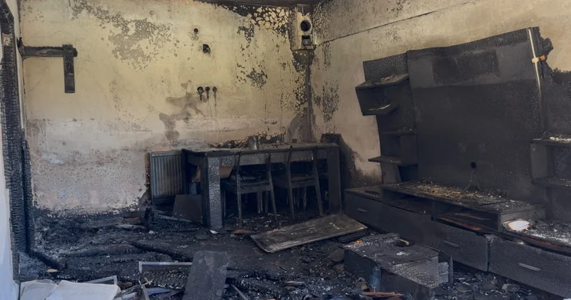 Balıkesir Bandırma da iddiaya göre tüpün yakılmasıyla patlama oldu, 8 kişi yaralandı