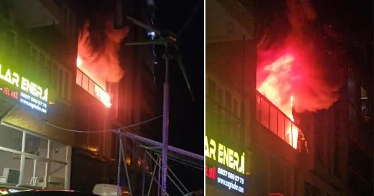 Gece yarısı facianın eşiğinden dönüldü! Yangına uykularında yakalandılar