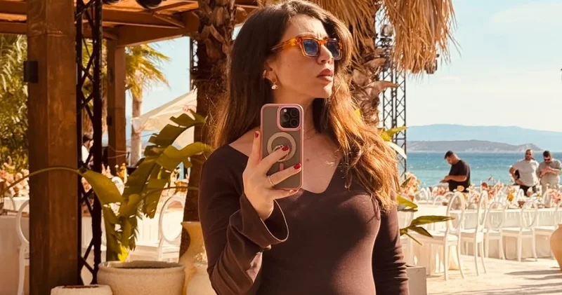 Gökçe Bahadır dan yeni hamilelik pozu