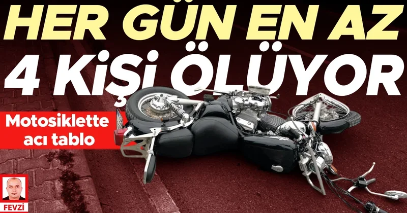 Motosiklette acı tablo