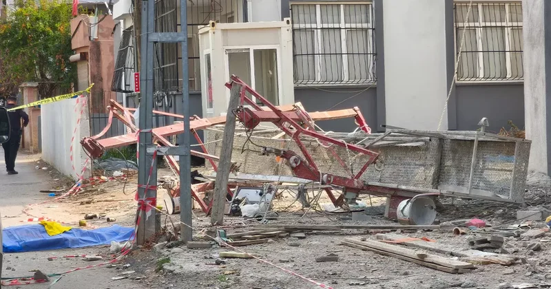 Adana da korkunç olay: İnşaat işçileri metrelerce yükseklikten yere çakıldı!