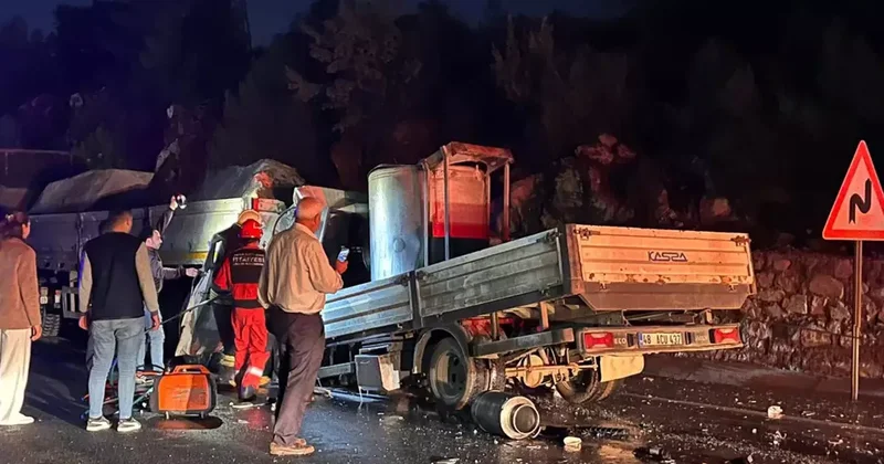 Muğla da süt toplama aracı, tıra çarptı: 1 ölü