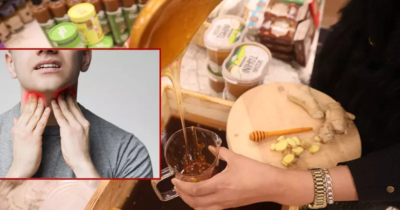 Boğaz enfeksiyonuna karşı doğal destek: Zencefil ve bal karışımlı tarif...