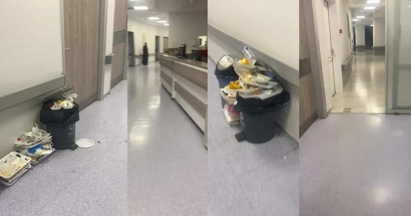 Elbistan Devlet Hastanesi’nde çöp yığınları ve sessizlik: “Hastane terk edilmiş gibi”