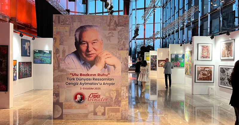 Türk Dünyası nın ressamları Cengiz Aytmatov u andı