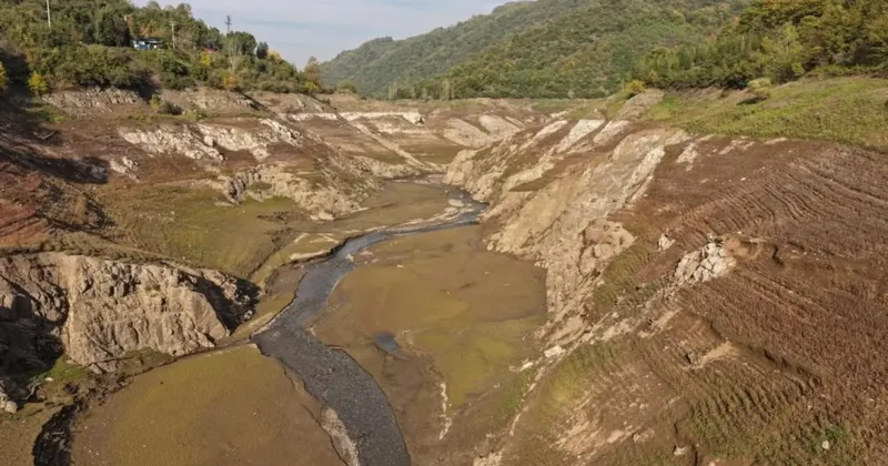Yuvacık Barajı nda korkutan görüntü!