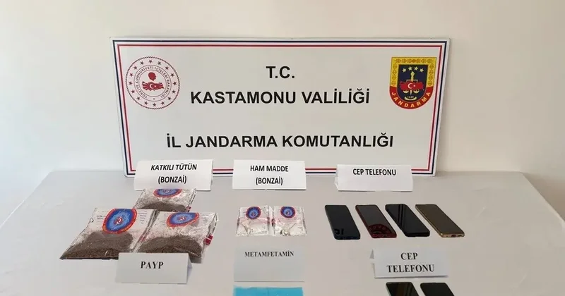 Kastamonu da uyuşturucuyla yakalanan 9 şüpheli gözaltına alındı