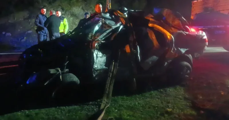 Kastamonu da kayıp imamın cesedinin bulunduğu araç uçurumdan çıkartıldı