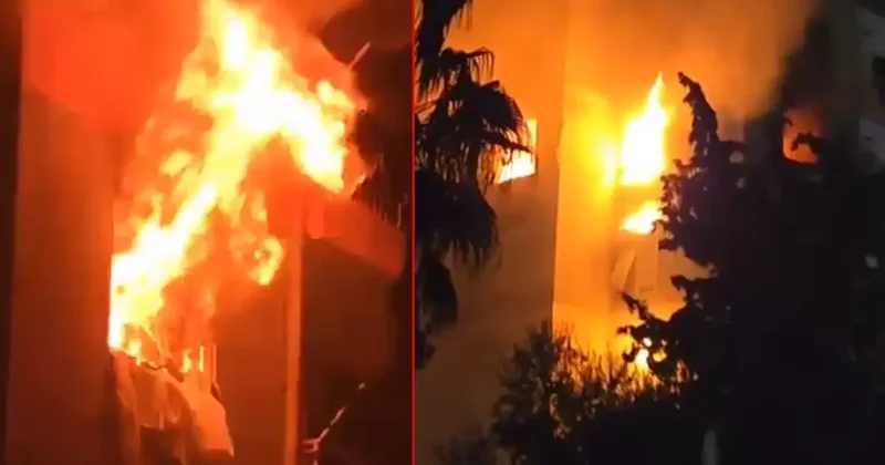 Antalya da korku dolu anlar! 15 katlı binada yangın çıktı