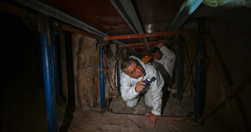 Urartuların yer altındaki gizemli yapısındaki duvar resimlerine özel koruma