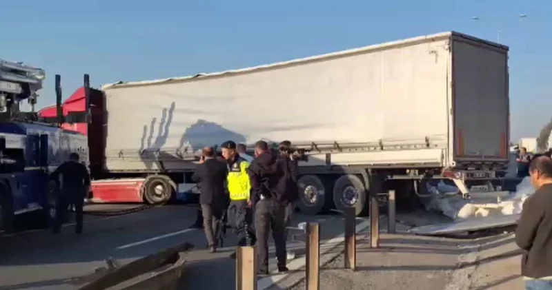 TEM de kaza: Ankara yönü trafiğe kapalı