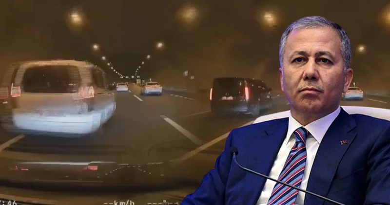 Trafikte makas atarak ilerlemişti! Bakan Yerlikaya dan gereği yapıldı paylaşımı