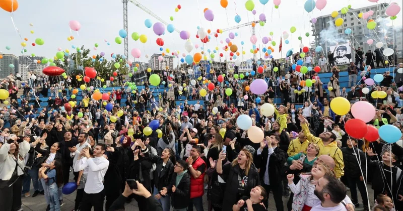 Lösemiyi yenen 5 yaşındaki Emin Efe için balonlar gökyüzüne bırakıldı