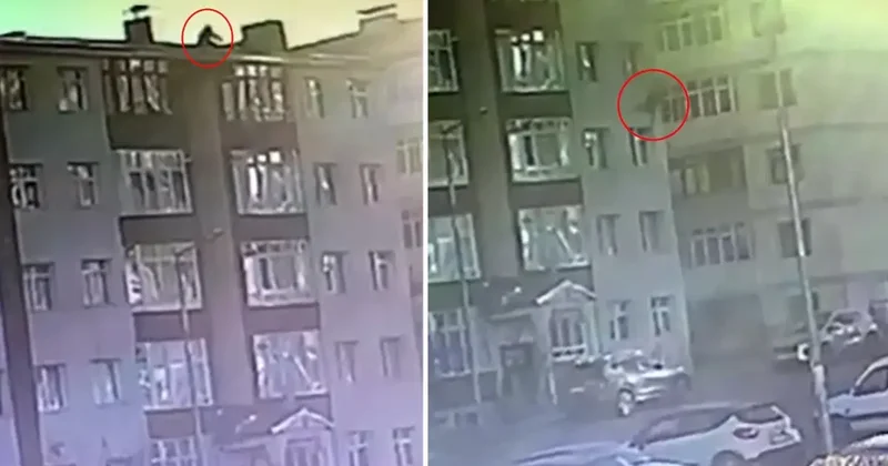 Erzurum da Çatıda Düşen Adam Hayatını Kaybetti