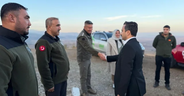 Nurdağı kaymakamı Erciyas, Emirtepe Yangın Gözetleme Kulesi ni ziyaret etti Gaziantep Haberleri