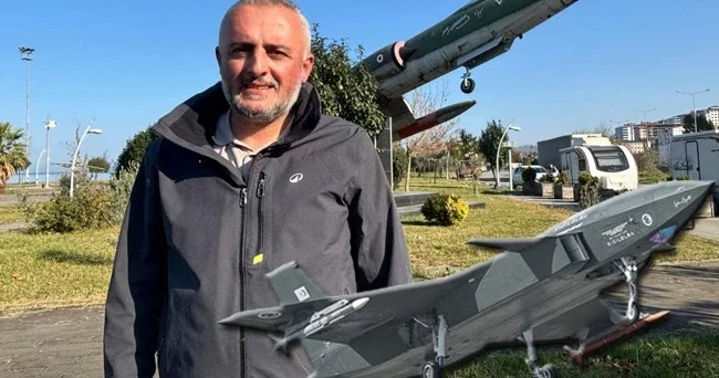 Dünyadaki ilk insansız savaş uçağı olarak tarihe geçti: Sürmene den Bayraktar a büyük sürpriz Biz de bu şekilde ona teşekkür ettik